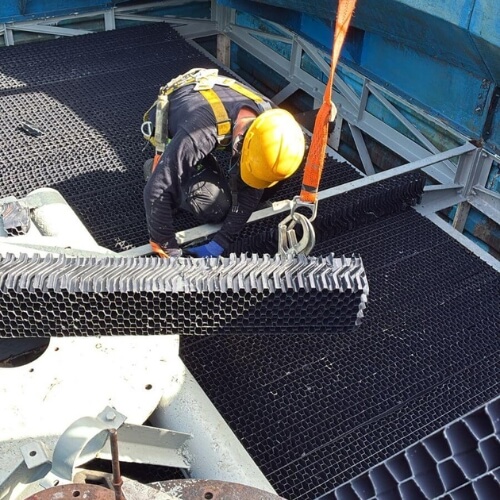 Torres de enfriamiento, plantas de tratamiento de aguas residuales 004